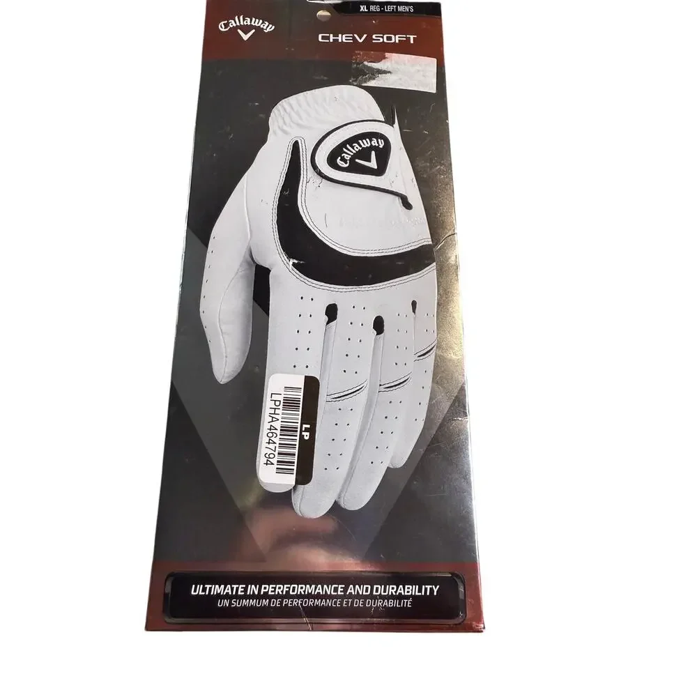 Callaway Chev Soft Golf Glove, Left Handed, Hook & Loop Closure, Size XL, NWT